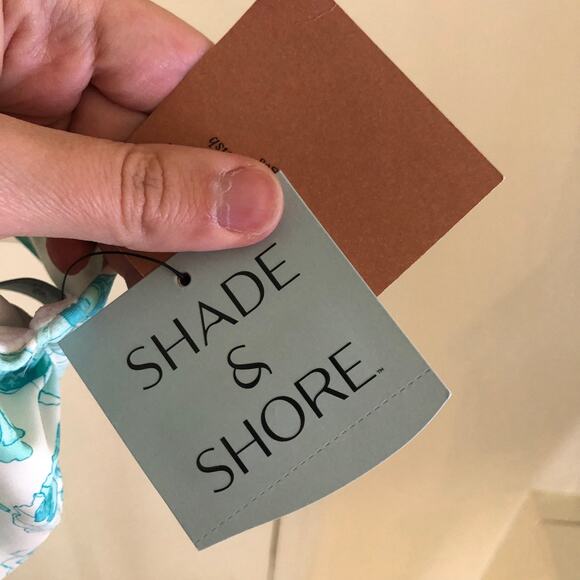 Shade & Shore NWT Womens Floral Print Shirred Balconette Underwire Bikini Top38D - Picture 6 of 9